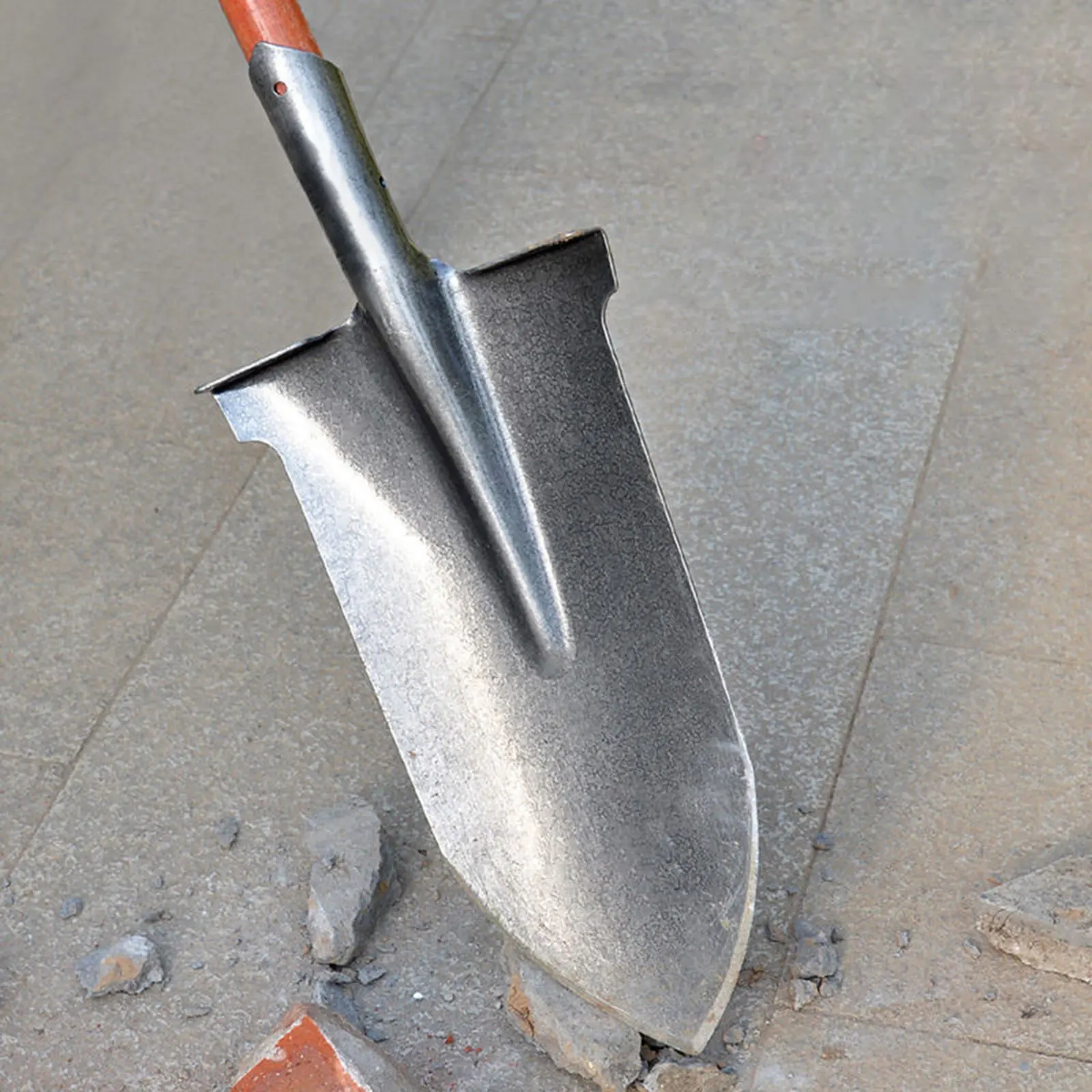 Imagem -02 - Camping Steel Gardening Tool Material de Aço Manganês Alto Espátula ao ar Livre para Plantio Escavando a Limpeza Redonda do Jardim