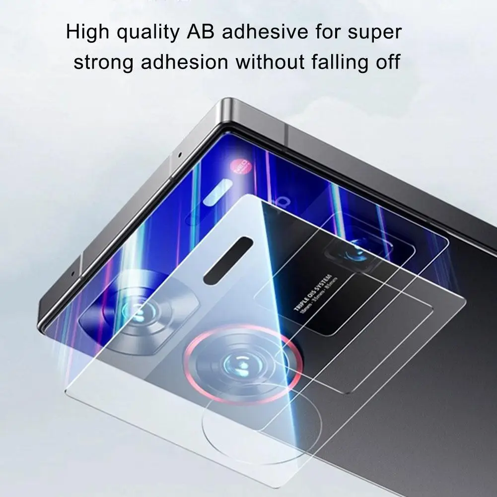 Para Nubia Z60Ultra película de lente 3D transparente integrada cámara trasera película protectora de vidrio carcasa protectora de vidrio templado trasero