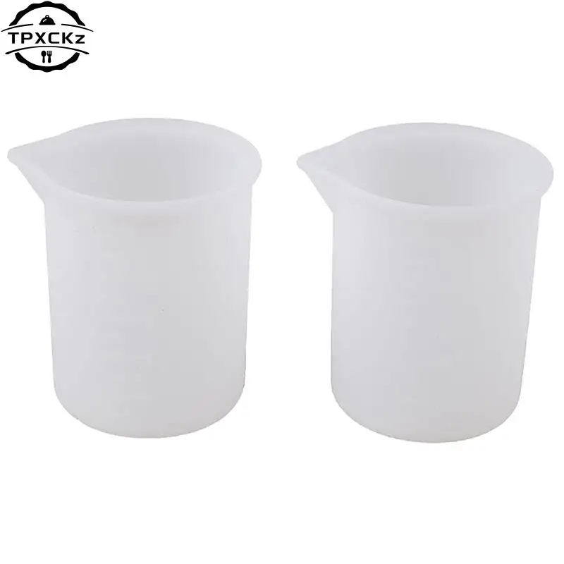 

2pcs 100ML Clear Measuring Cup Household Kitchen Cooking Tool Maatbeker Vloeistoffen Silicone Resin Glue Tools