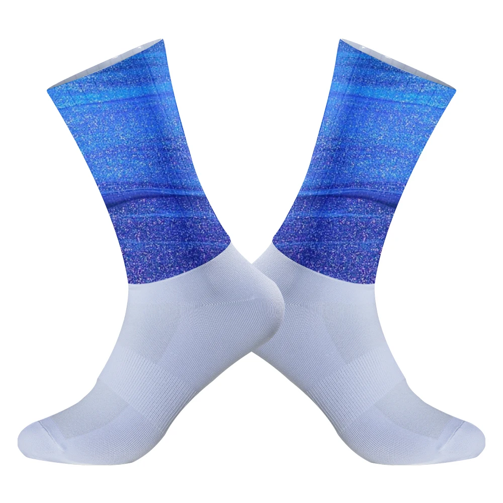 New Summer Cycling Socks 2024 Anti Slip Silicone Summer Aero Socks Men Bicycle Sport Running Bike Socks