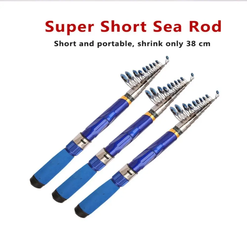 

Portable Far Throw Telescopic Fishing Rod Ultralight High Sensitivity Small Sea Rod Fiberglass Super Hard Spinning Rod Outdoor