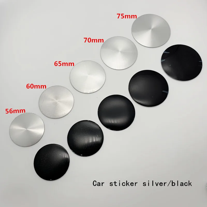 4pcs Car Stickers 56mm 60mm 65mm 70mm 75mm 3D Aluminum Car Wheel Center Caps Car Rim Hubcap Cover Decal Accessories