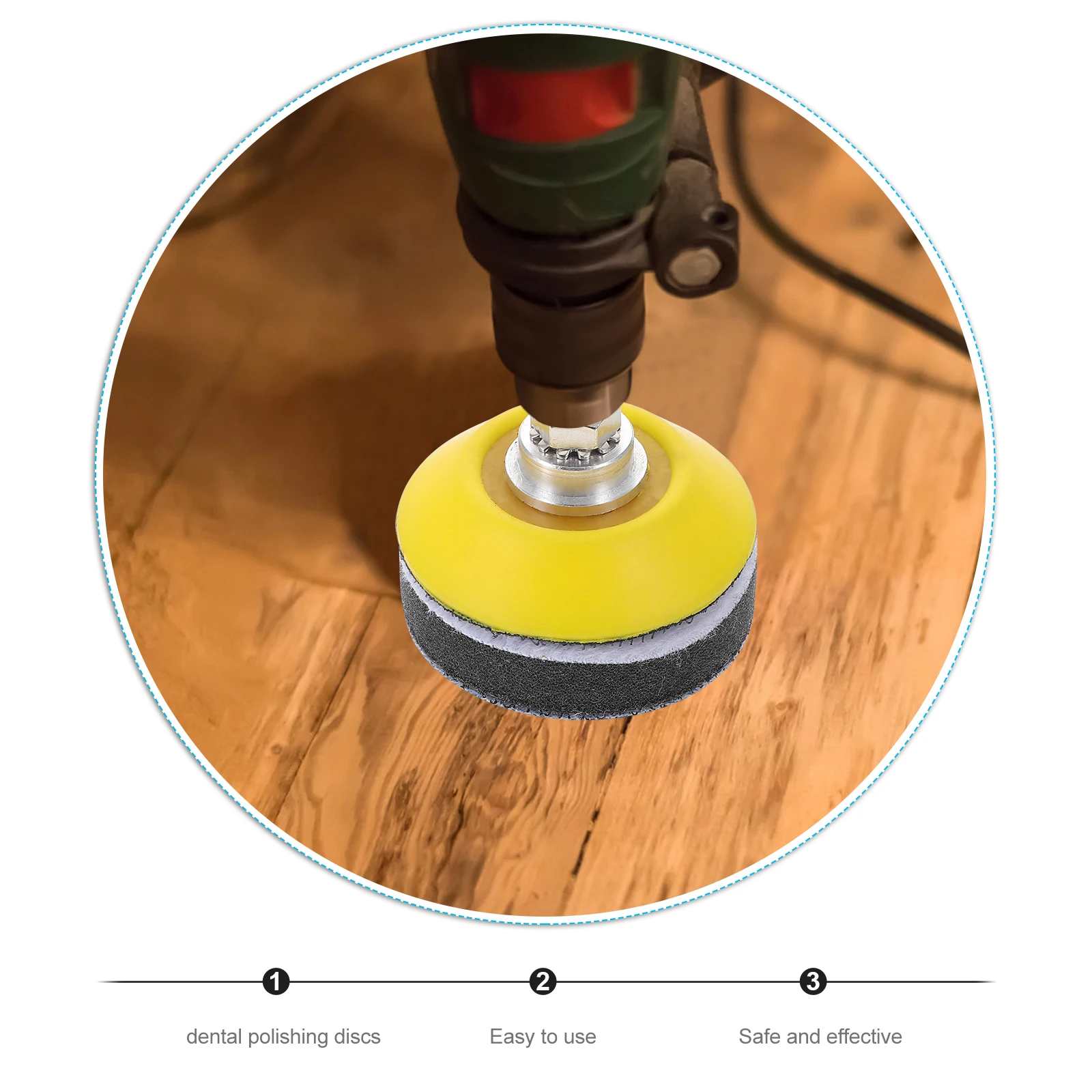 

2 Sets Sanding Pads Kit Foams Buffer Drill Attachment Sponge Discs Safe Material Professional Wood Metal Sanding