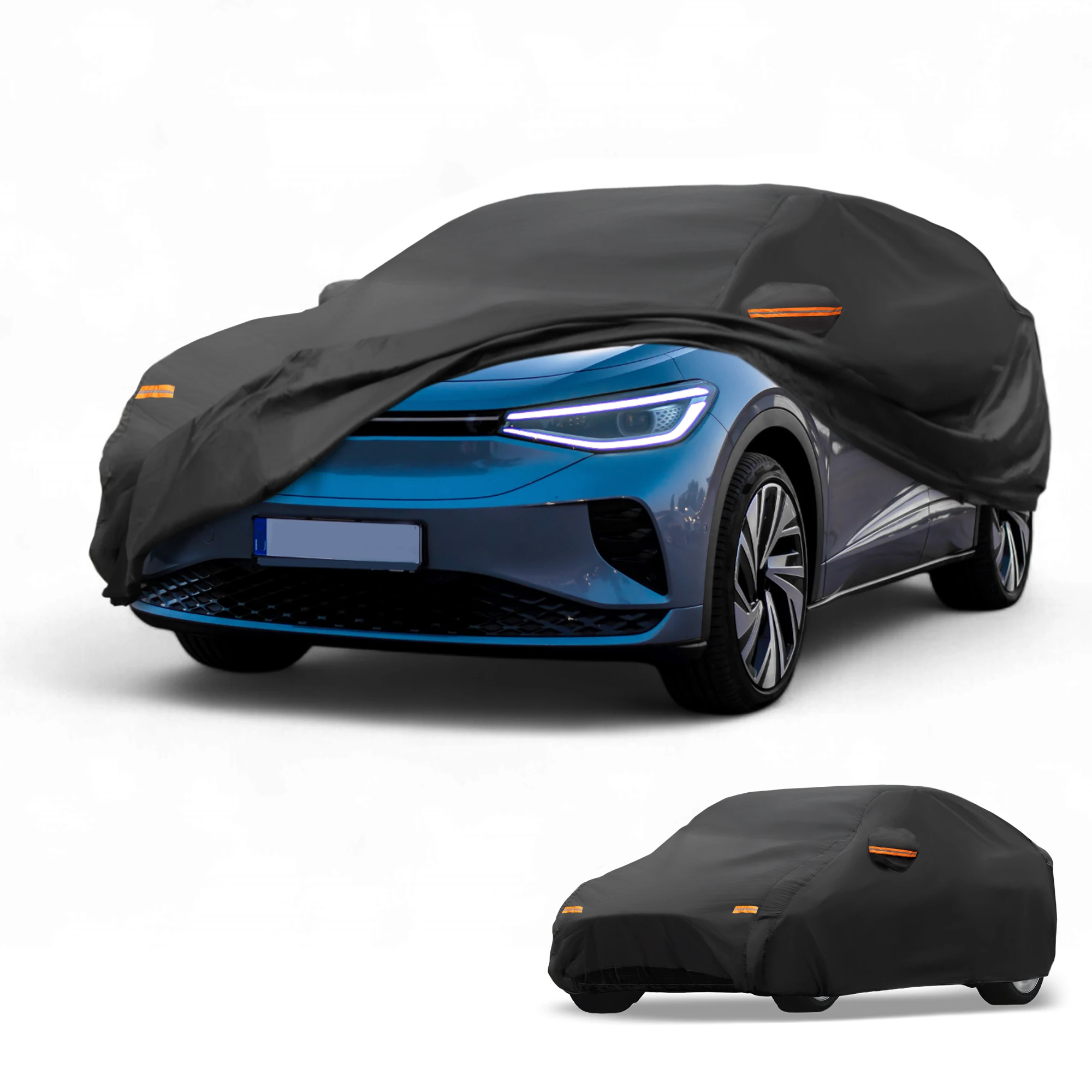 

Motoforti Car Cover Waterproof All Weather for Volkswagen ID.5 2021-2024 Black 210D-PU