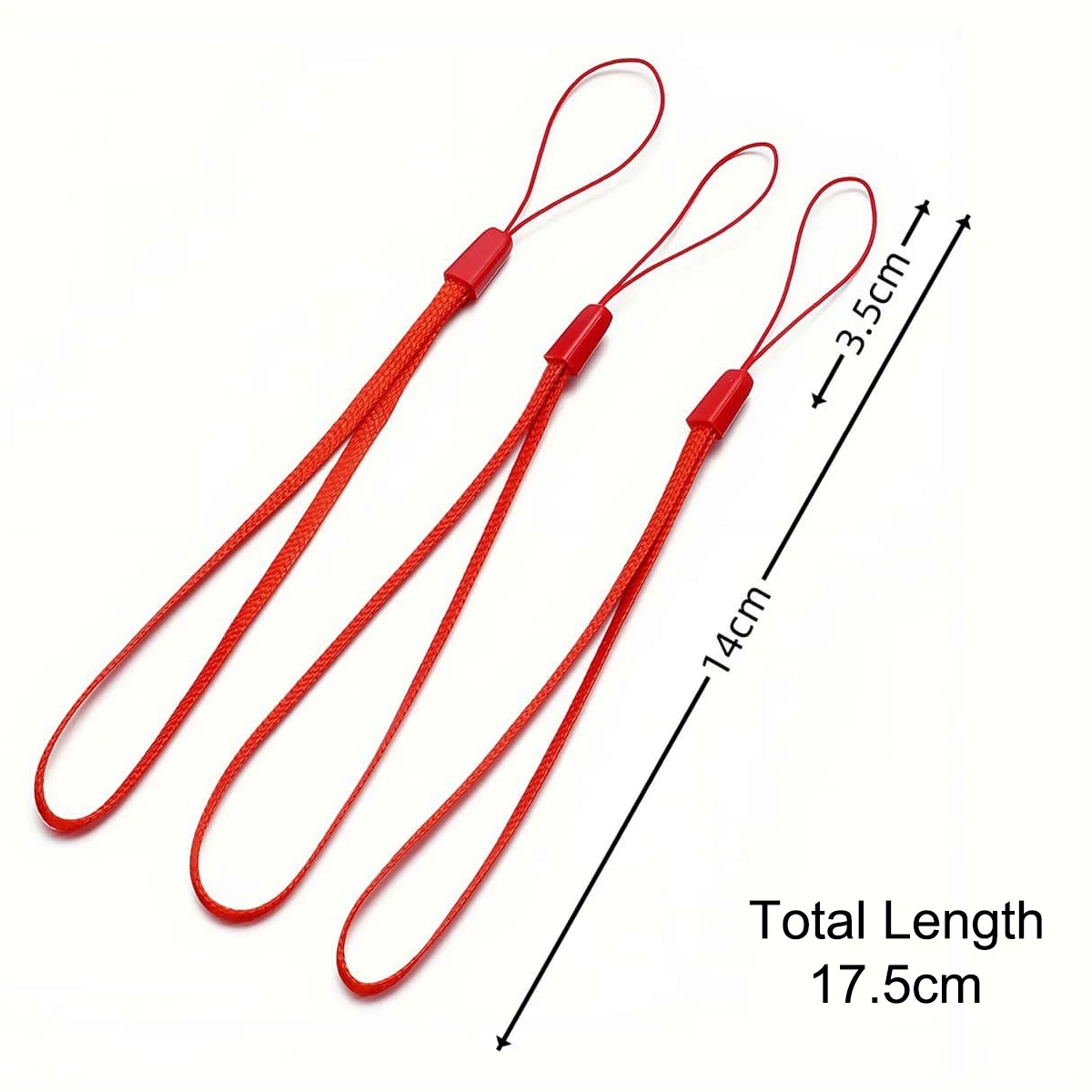 10-30 Stück Nylon-Lanyard Handgelenkband Kabelhalter für Schlüsselanhänger, Kamera, Selfie-Stick, Handy, USB-Stick, Universelles Seilzubehör – Detail 1
