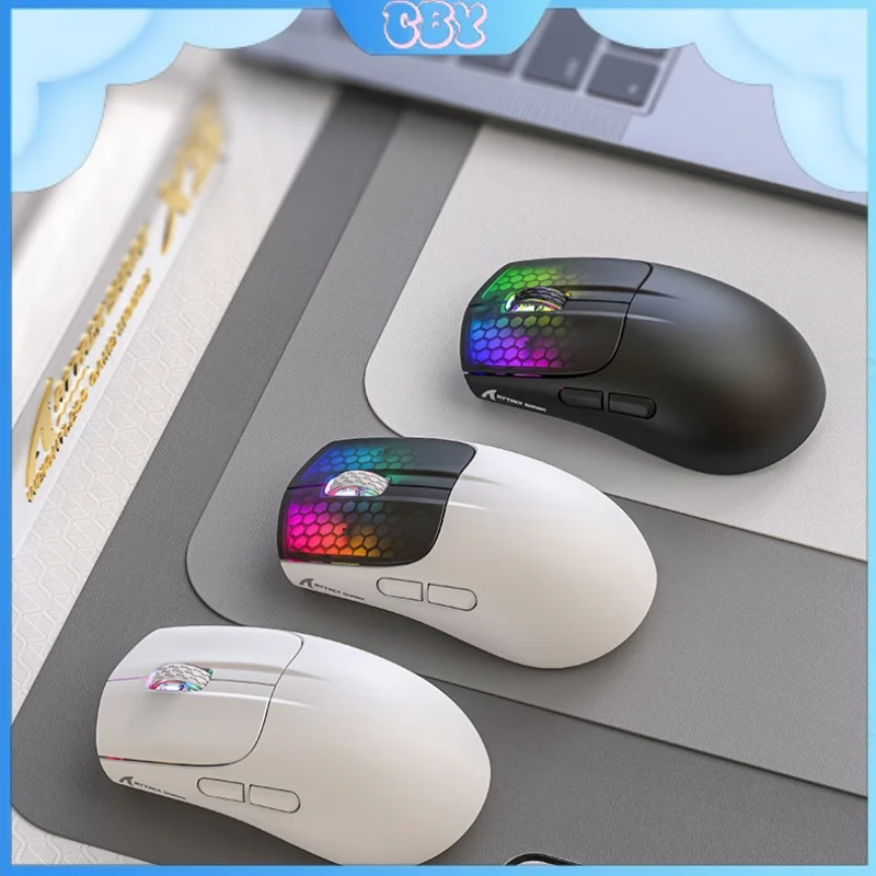 X5 Three-Mode Wireless Mouse Light-Emitting Lightweight Esports Game Computer Accessories Home Office Desktop Laptop Universal