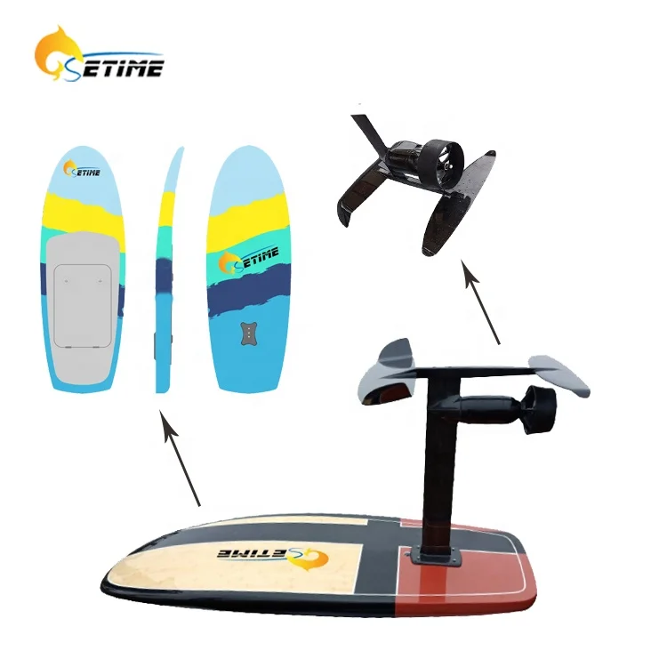 Wholesale 3000W Electric Hydrofoil Surfboard Water Sports Electric Motorized Surfboard Carbon Fiber Surfboard