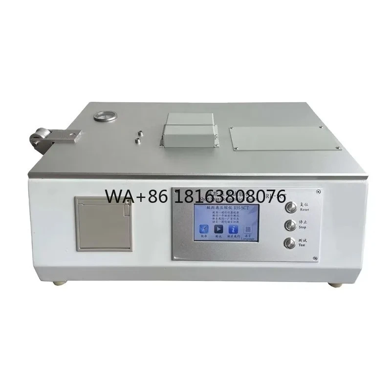 RH-SCT Short Span Crush Tester Compressive Strength Containerboard Tester with 1 Year Warranty 0~500N Measurement Range