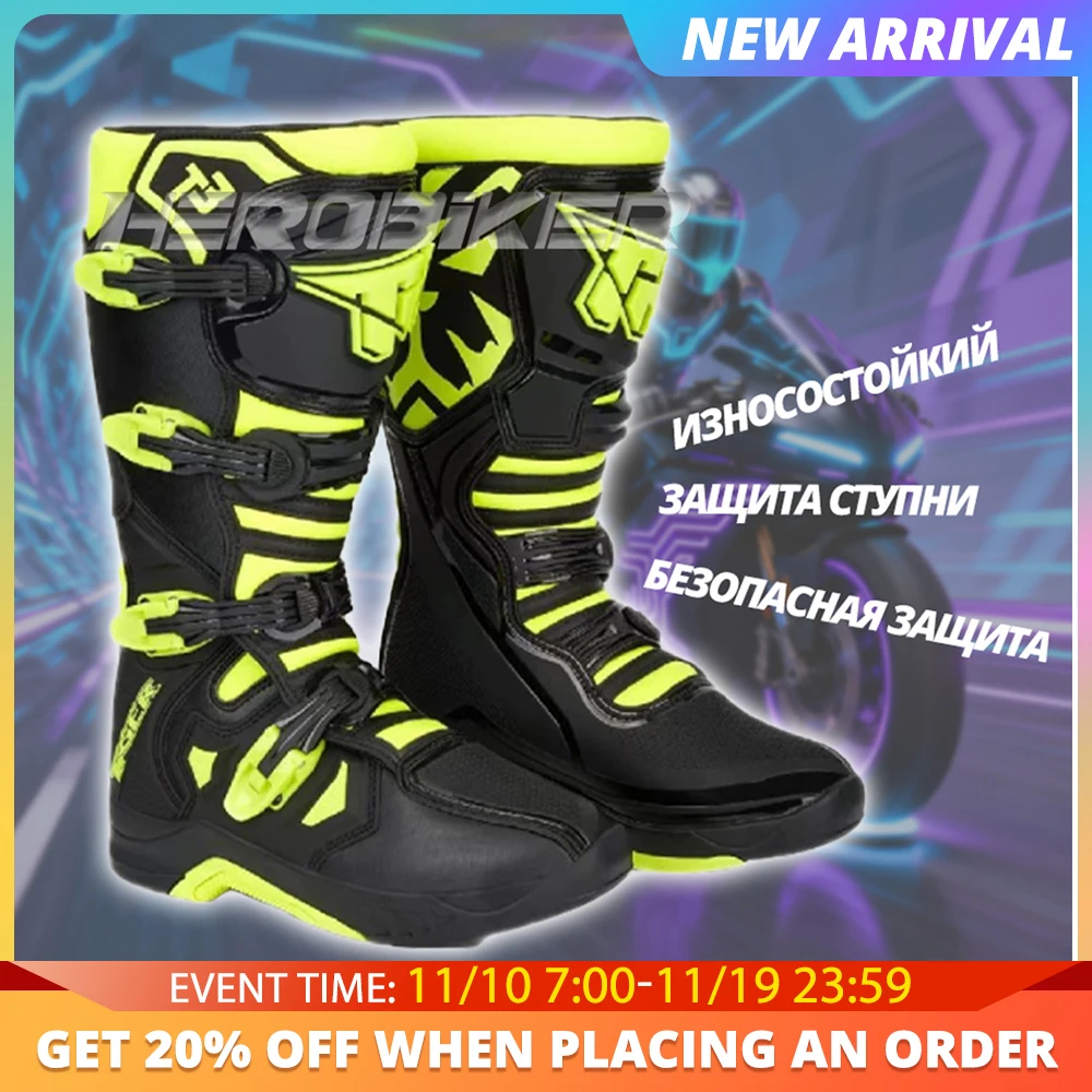 

Boots for Motorcyclist Man Women Waterproof Enduro Motorcycle Boots Motorcycle Shoes Botas Moto Hombre Anti-fall Riding Boots