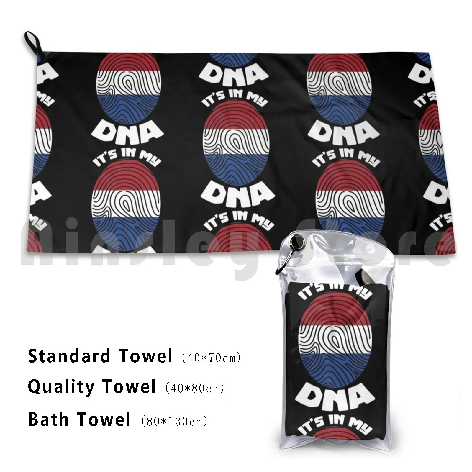 Netherlands Flag-It's In My Dna Bath Towel Beach Cushion Netherlands Dutch Netherlands Flag Netherlands
