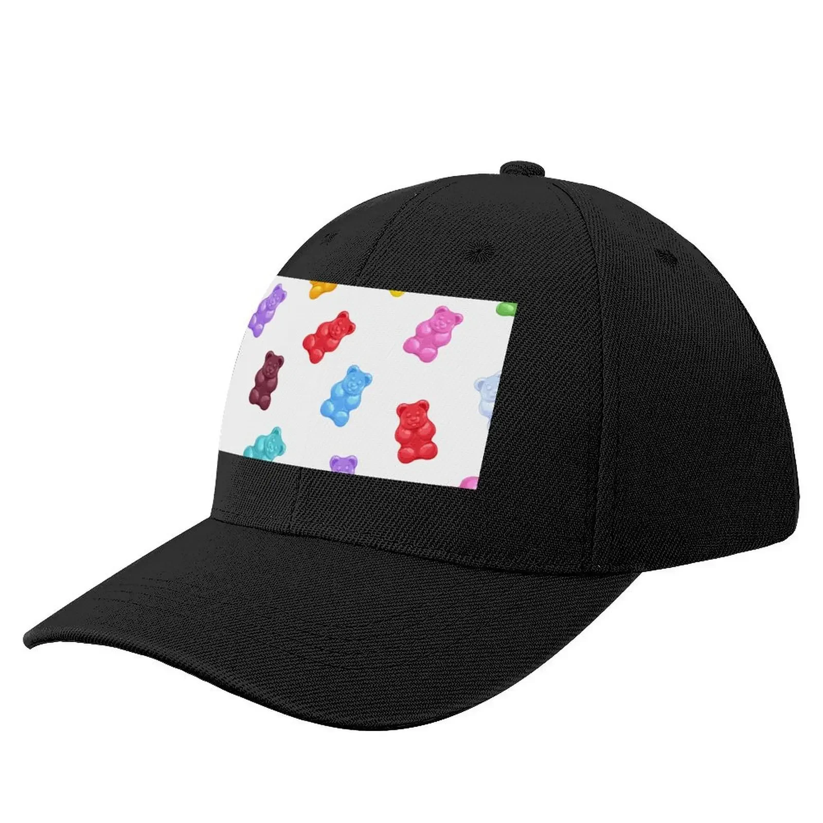 

Rainbow Gummy Bears Candy Baseball Cap Wild Ball Hat Sports Cap Mens Hats Women's