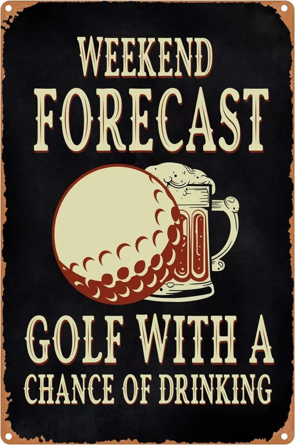 Tin Metal Sign Bar Personalized Signs Hippies Use Back Door No Exceptions Sign Golf Club Tin Signs for Men Women,Wall Decor sign