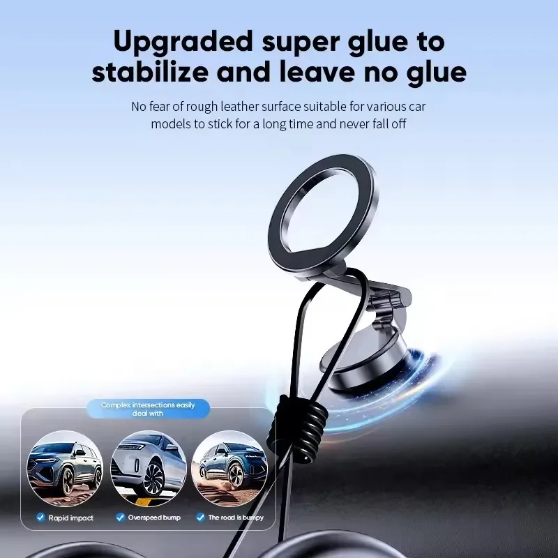 حامل هاتف السيارة Magsafe المغناطيسي للمركبات دعم الهاتف المحمول للسيارة حامل هاتف الخليوي في السيارة للهاتف 15 14 13 Pro Max Plus