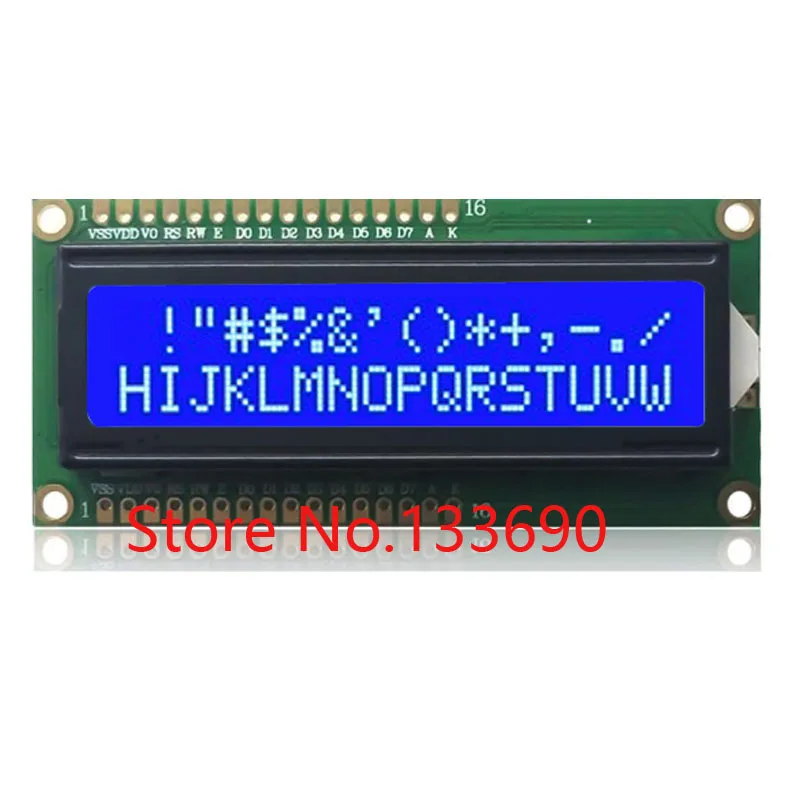 5V 1602 16*2 16X2 Character LCD Module Display Screen LCM Double Port UP And Down Interface HD44780 or SPLC780D Compatible