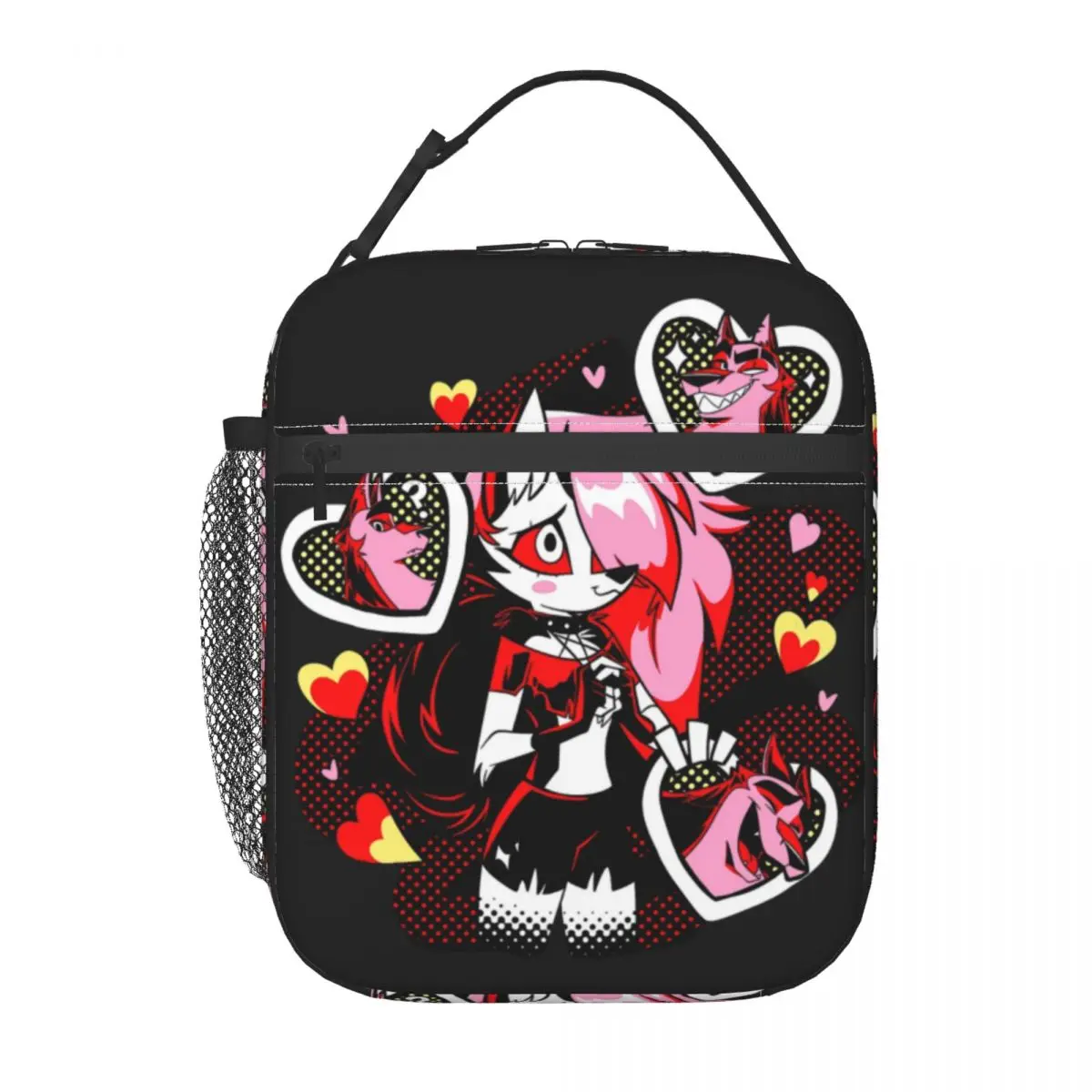 Anime Animated Movies Helluva Boss Loona Portable Lunch Box Women Multifunction Cooler Thermal Food Insulated Lunch Bag