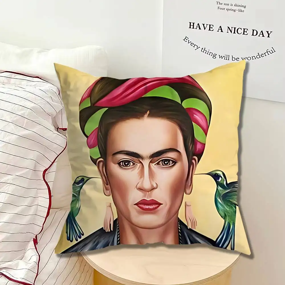 Art F-Frida K-Kahlos Single Throw Pillow Case Cover Sofa Cushion Home Room Decor