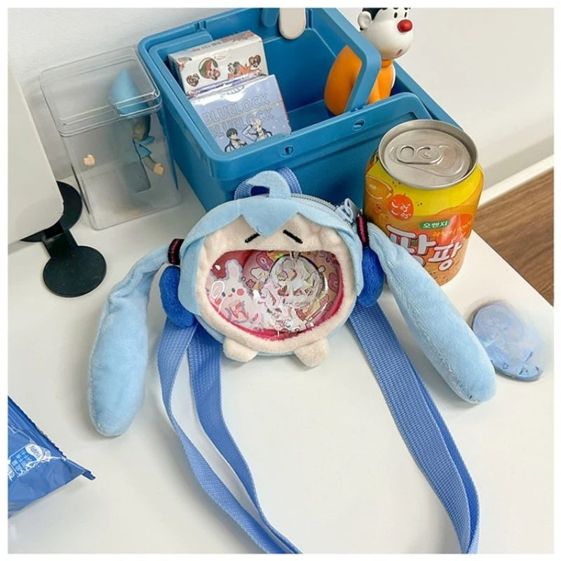 Hatsune Miku Cartoon Two-dimensional Anime Peripheral Storage Shoulder Bag Creative Cute Kawaii Mini Crossbody Bag Holiday Gift