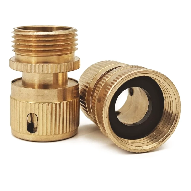2 pçs jardim quintal 3/4 "conector rápido bronze adaptador torneira do jardim bocal rosca para acessório lavagem do carro