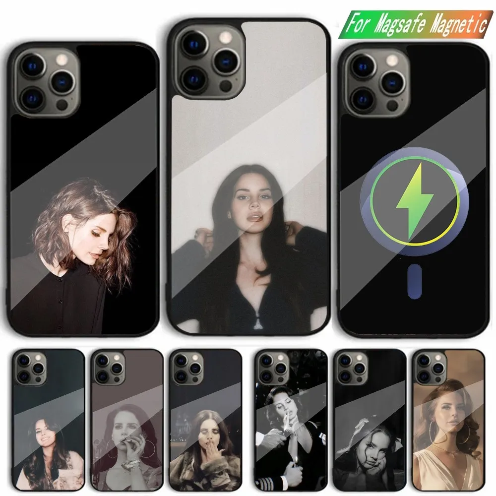 L-Lana D-Del Rey Singer Phone Case For iPhone 15,14,13,12,11,Plus,Pro,Max Mini Magsafe Magnetic Wireless Charging