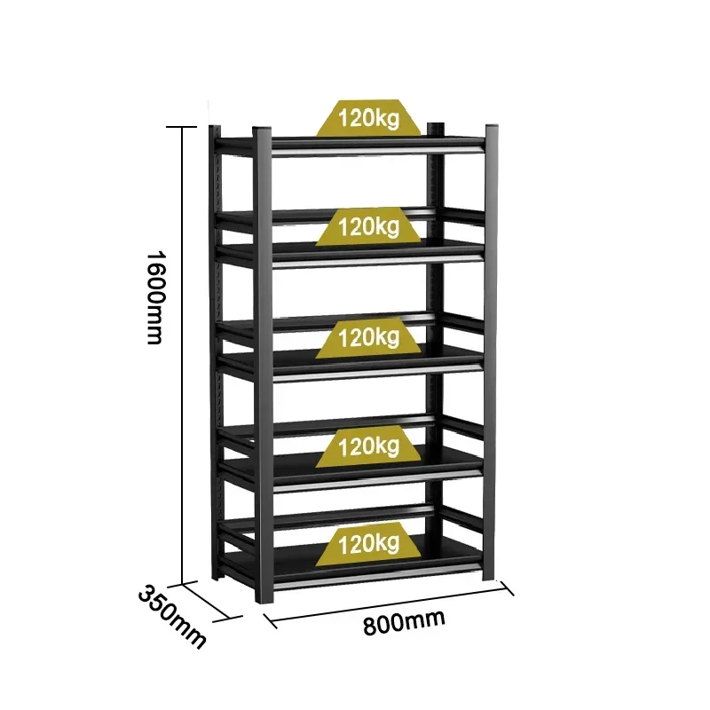 Морги, тяжелый склад, 5-слойная металлическая полка для обуви, складские гаражные полки, стальная полка для хранения без болтов