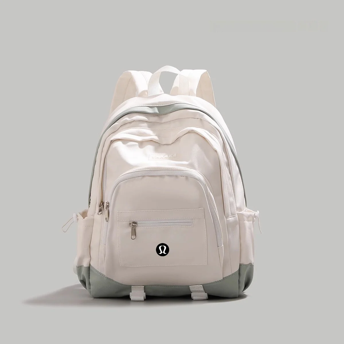 Genuine Goods Lulu Korean Sle Backpack 2024 New Large Capaci Student Class Schoolbag Short Trip Luggage Bag