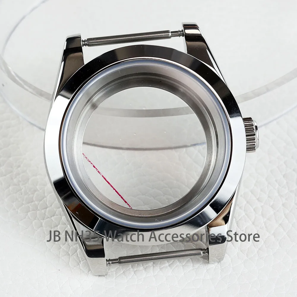 NONE 36mm/39mm Silber nh35 Uhrengehäuse Saphirglas wasserdicht passen nh35 nh36 nh34 Uhrwerk gute Qualität Austern Edelstahl 3