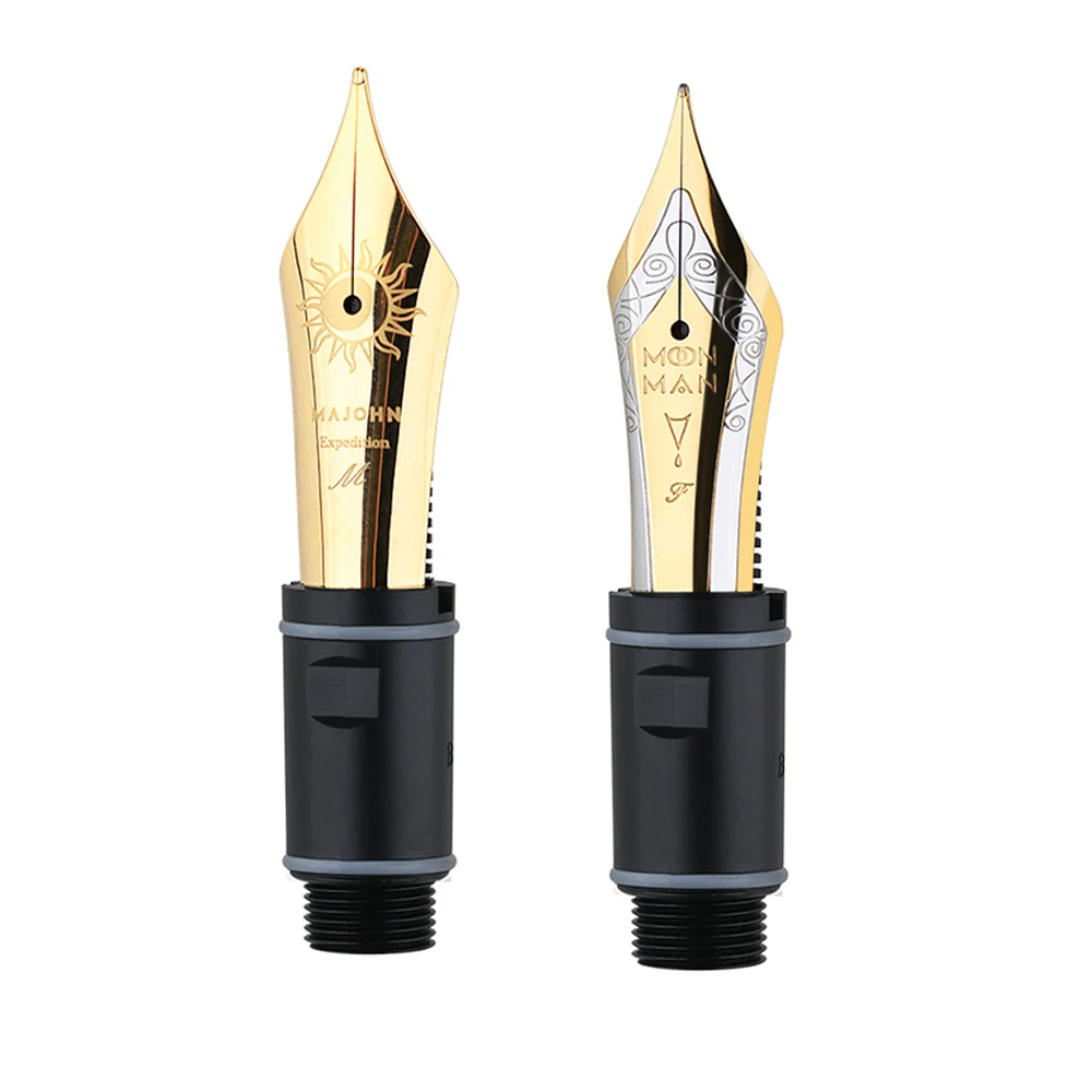 

MAJOHN No.8 #40 Nib Feed Fountain Pen Replacement Nib Spare Pen Writing for Ink Converter Version P141 Pen