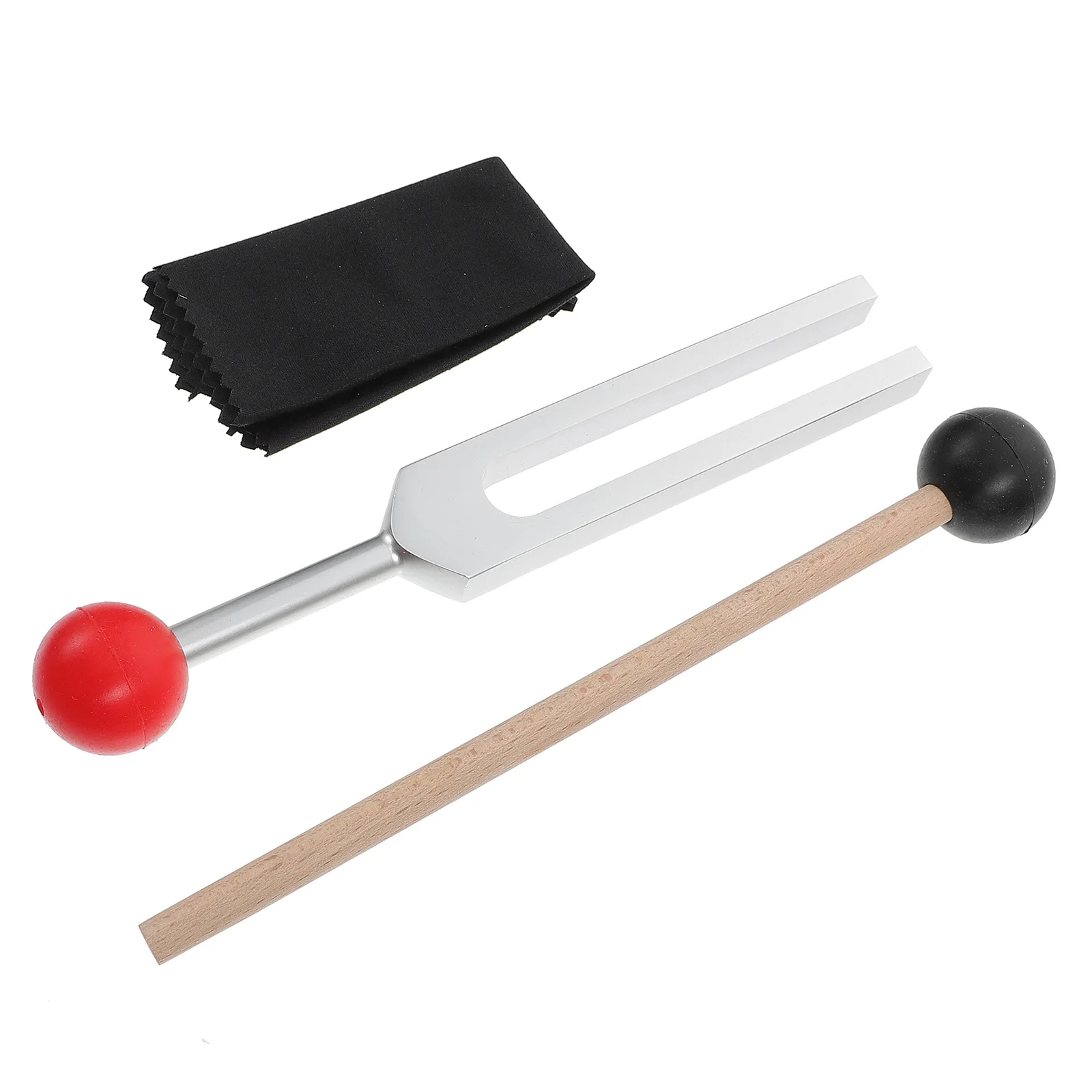 

1 set Aluminum Alloy Tuning Forks Set 528C 528HZ Hammer Cloth Bag Musical Instrument Yoga Healing Therapy Nerve Sensory Sound