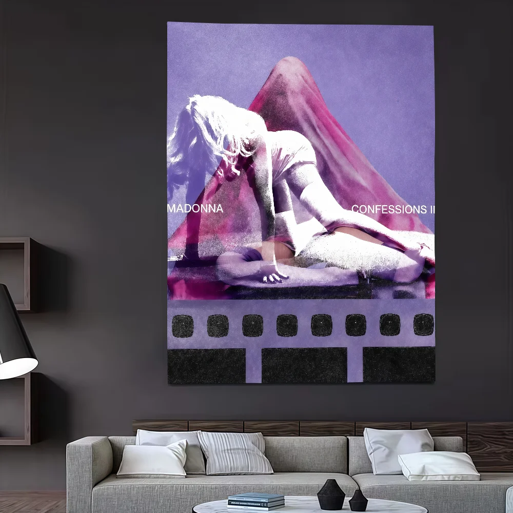 Bekentenissen ii Zangeres M-Madonna-S vlag Feestdecoratie Kunst Picknick Thuis Hangend Kamperen Buiten Feestbanner