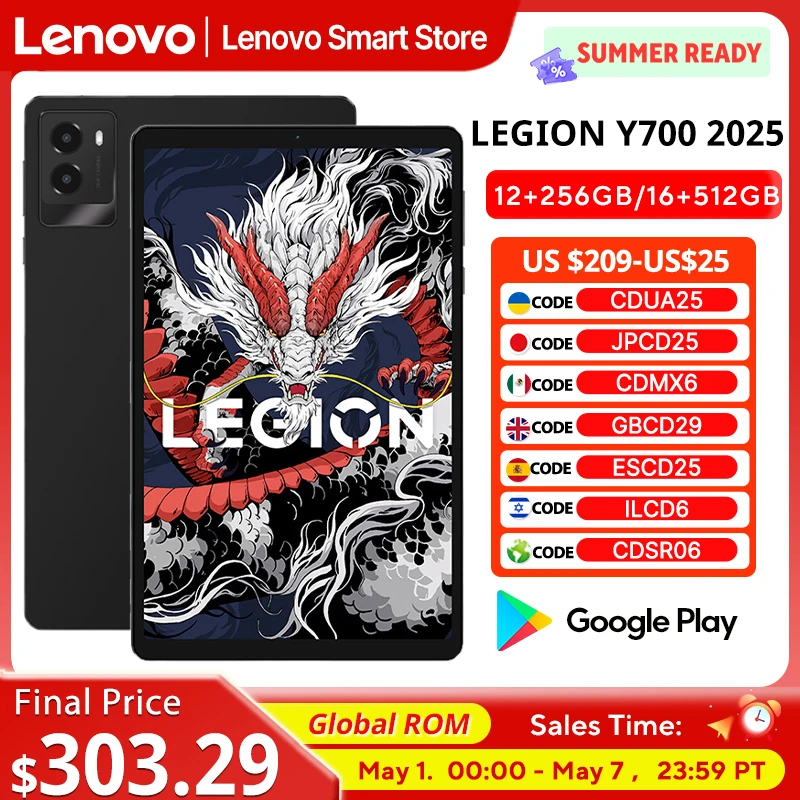 グローバルROM Lenovo LEGION Y700 2025 タブレット Snapdragon 8 Gen