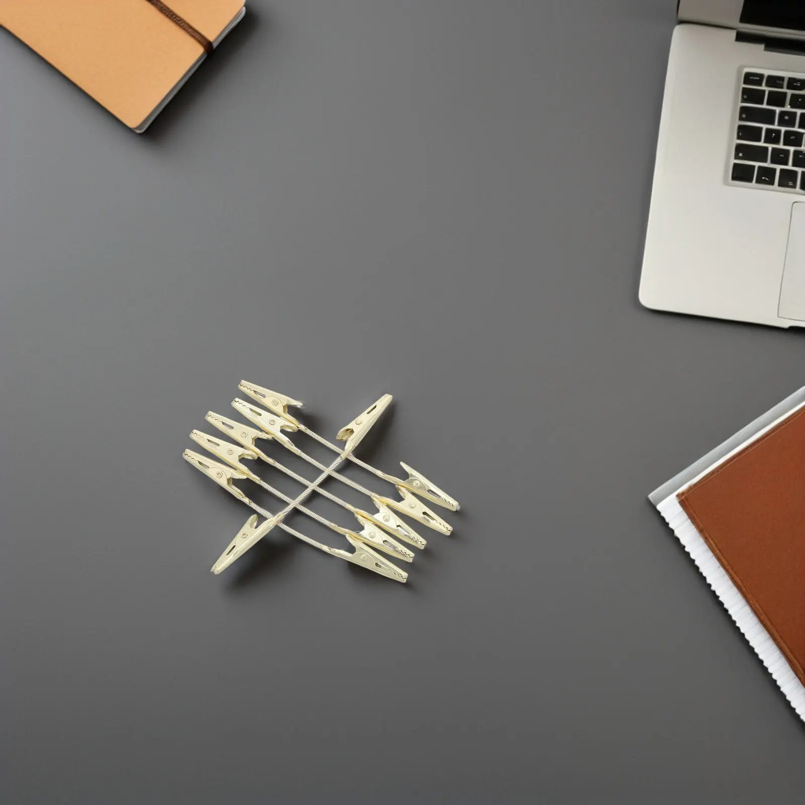 Double Sided Metal Alligator Clips 15 Pack Note Holders for Business Cards Photos Crafts and Office Use
