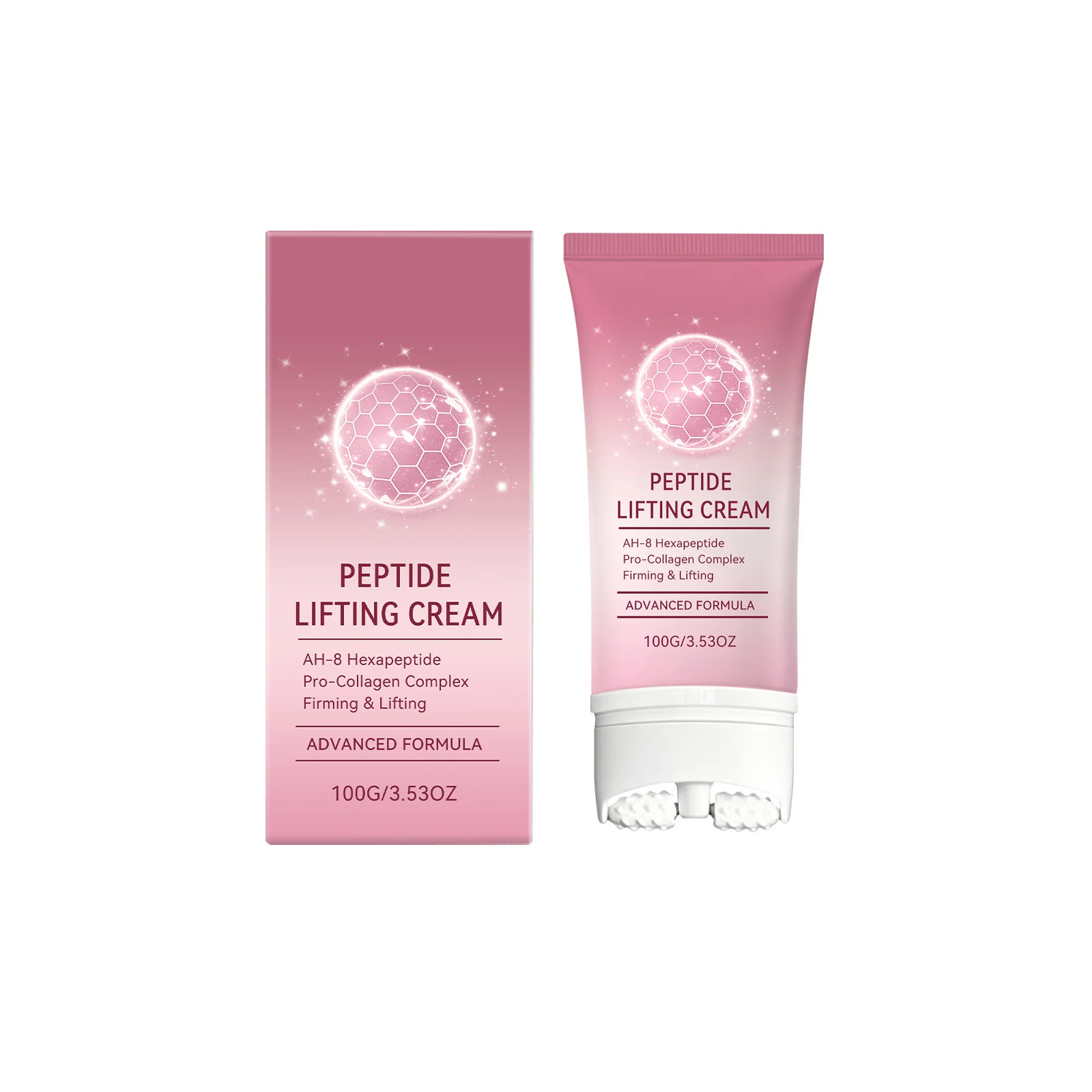 Neck Firming Roller Cream Deep Moisturizing Tightening Sagging Skin Anti Wrinkles Improves Dark Circles Long Lasting Skin Care