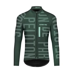 PELOTON DE PARIS Cycling Jerseys Men's Winter Thermal Fleece Pro Cycl Clothing Outdoor Road Bike Apparel