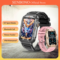 SENBONO 2023 New Smartwatch Bluetooth Call Fitness Tracker Waterproof Utral 9 Sport Smart Watch Women Men for mate 60 pro Phone