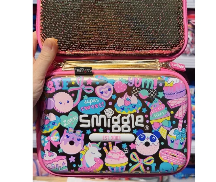 Australia Smiggle Gold Sequins Tornister dla dzieci Plecak o dużej pojemności Plecak z kreskówek Prezent dla ucznia szkoły podstawowej i średniej