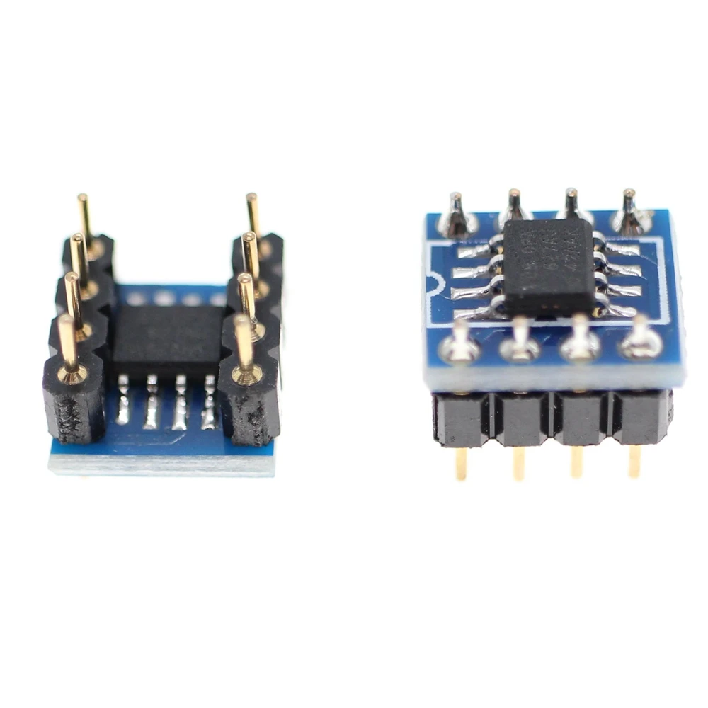 1 buah OPA627 X2 beralih ke Dual Op Amp OPA627 modul Op tunggal ke Dual Op Amp SMD ke DIP