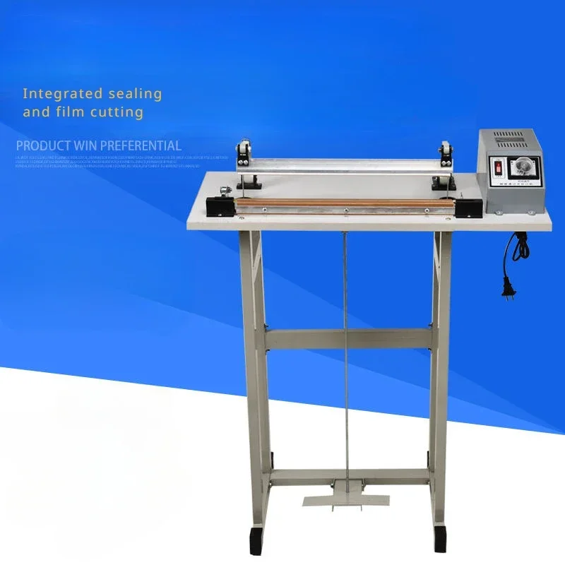 Foot Operated Sealing Machine Plastic Film PVC Heat Shrink Film 30-70cm Fast Easy Commercial Plastic Sealing Cutting Machine