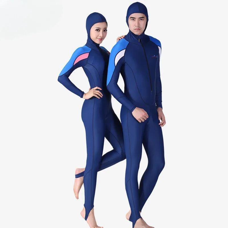 الغوص بدلة غطس الرجال قطعة واحدة مقنعين ملابس السباحة Spearfishing بذلة الرجال بذلة النساء Freediving دعوى