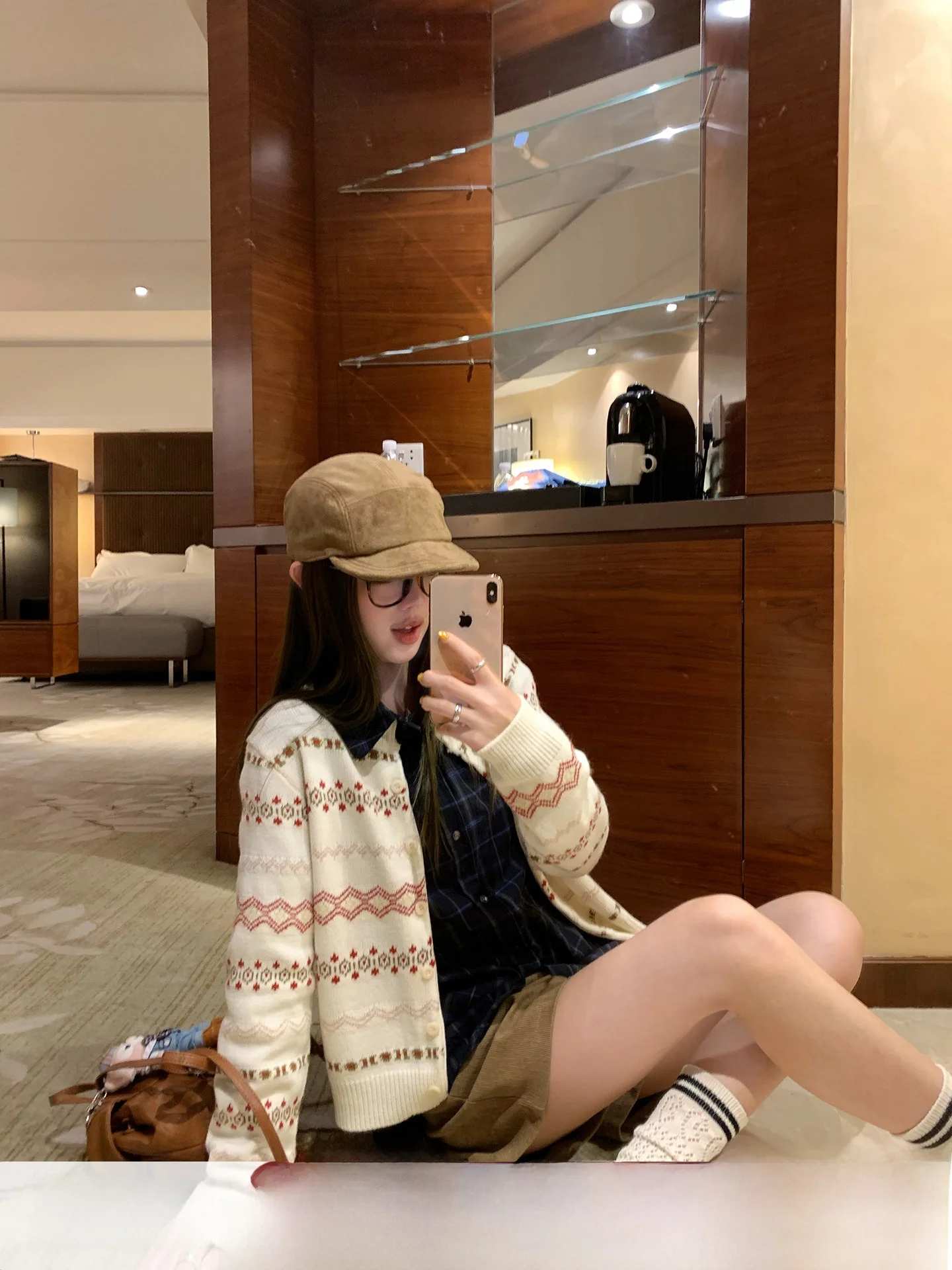 

Вязаный кардиган в скандинавском стиле, осенний, свободного кроя, женский, модный, для повседневной носки, с длинными рукавами, круглым вырезом, пальто