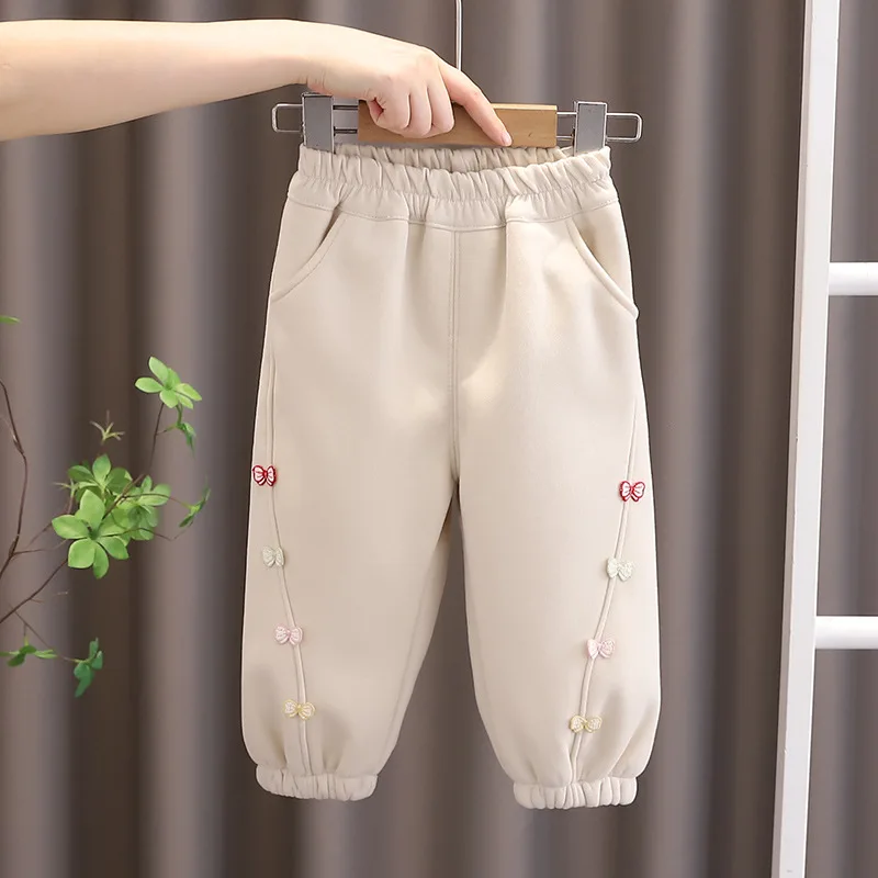 جديد الخريف الشتاء طفل الفتيات ملابس الأطفال عادية مطبوعة رشاقته بناطيل تدفئة ملابس طفل بنطال أولادي ملابس رياضية الرضع #5