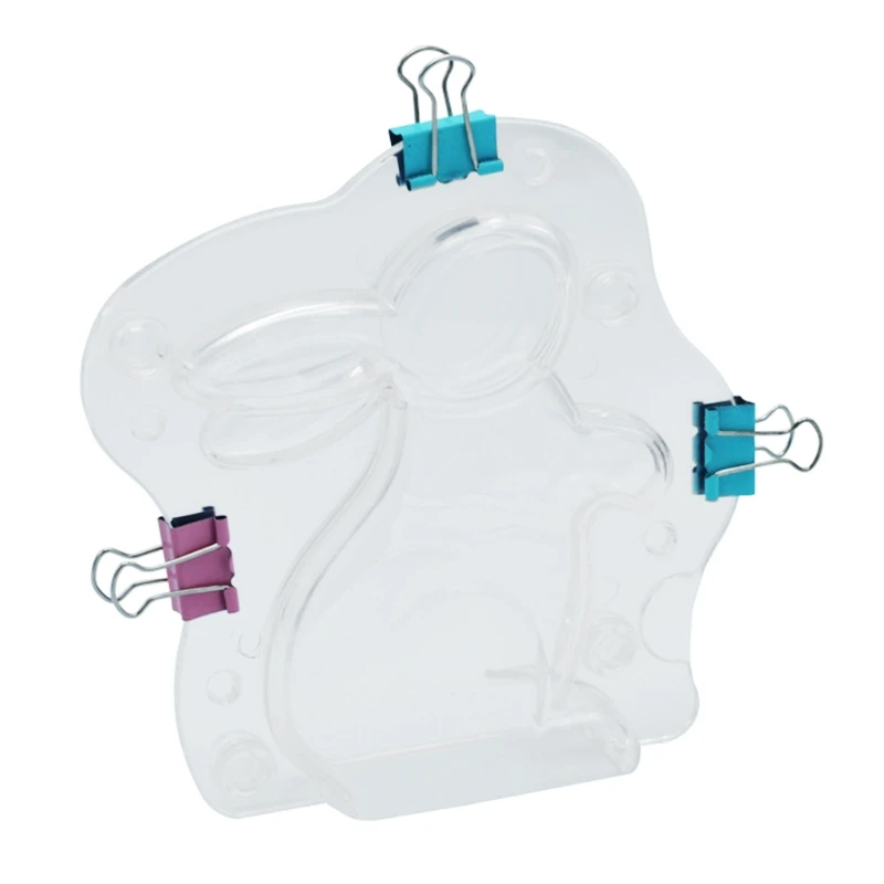 

New 3D Chocolate Mold Bunny Candy Jelly Mold Wedding Cake Decor Kitchen