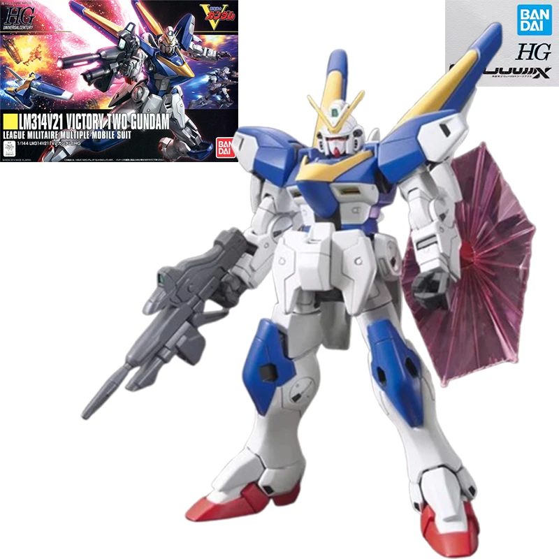 

Original Bandai HGUC 1/144 LM314V21 VICTORY/TWO GUNDAM anime character action assembled model collection toy boy gift