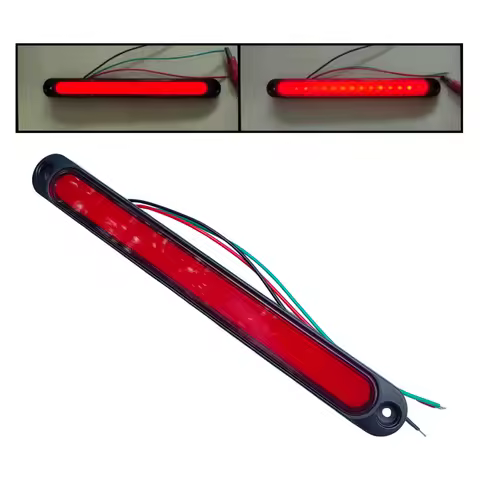 1Pc 12V 24V LED Rear Lights For Trailer Third Brake Light Car Truck Caravan Van RV Bus 3rd Tail Light Additional Stop Signal