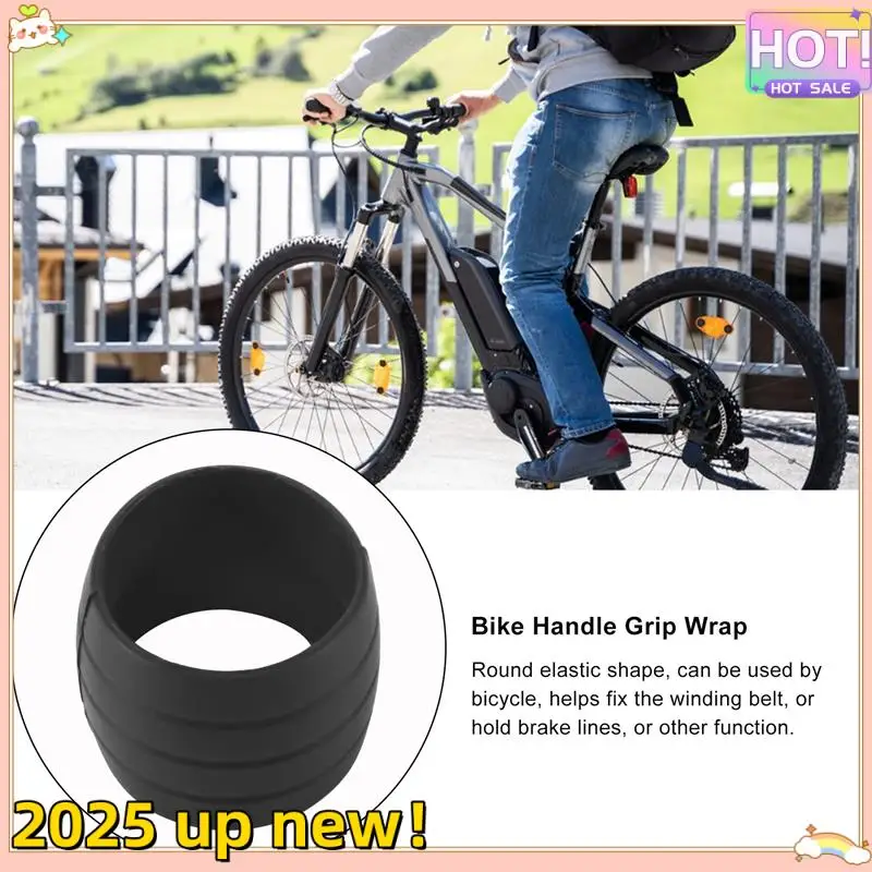 Classy-2Pcs Bicycle Handlebar Tape Fixing Loops Road Bike Handle Grip Wrap Holding Rings Cycling Bartape Strap Belt Fasten Sleev