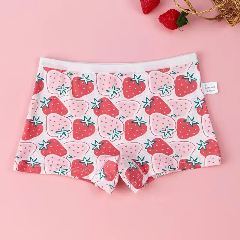 4pcs/Lot Cartoon Panties Cotton Short Pants Girls\' Underwear Suit 2-10Years