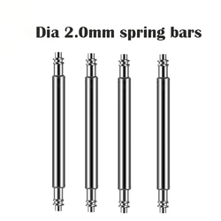 팻 스프링 바 스트랩 링크 핀, 세이코 SKX007 참치 6105 시계 밴드, 직경 2.0mm, 2.5mm 팔찌 스프링 바, 18mm, 20mm, 22mm, 24mm, 2 개, 4 개, 10 개