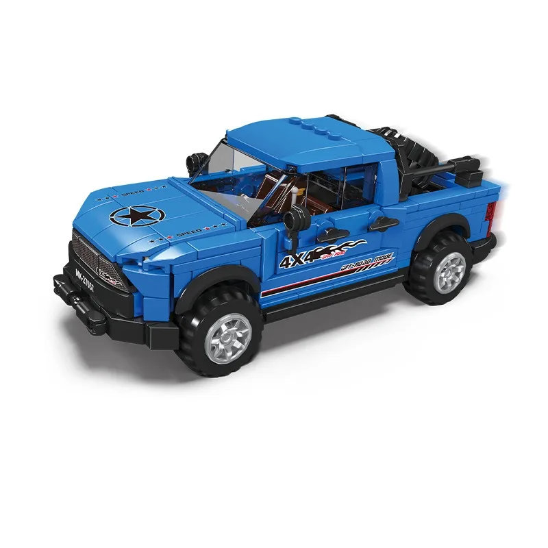 MOC Speed Car Racing Truck Bouwstenen Sportwagen Stadsvoertuig Model DIY Technisch constructiespeelgoed voor kinderen, volwassenen