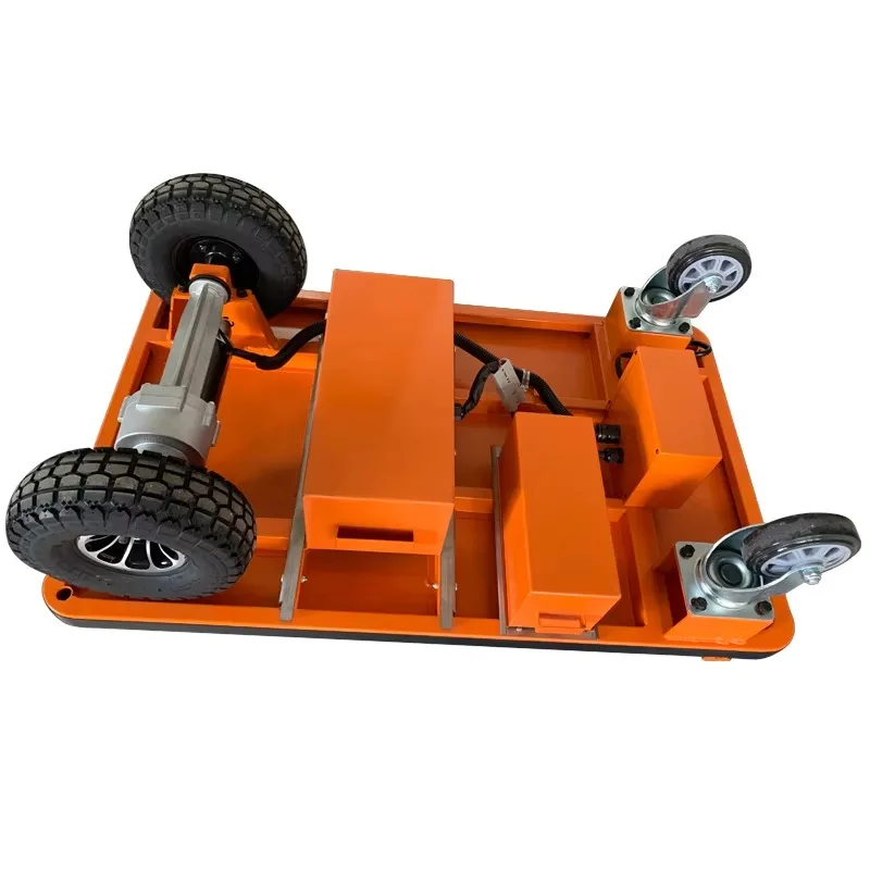 عربة يدوية كهربائية محمولة مع عربة ذات أربع عجلات للأغراض العامة وشاحنة منصة للنقل بدون جهد