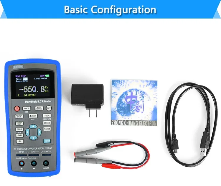 

2025East Tester ET430B Portable Digital LCR Meter High Frequency Lcr Meter Capacitance Tester digital Handheld LCR meter