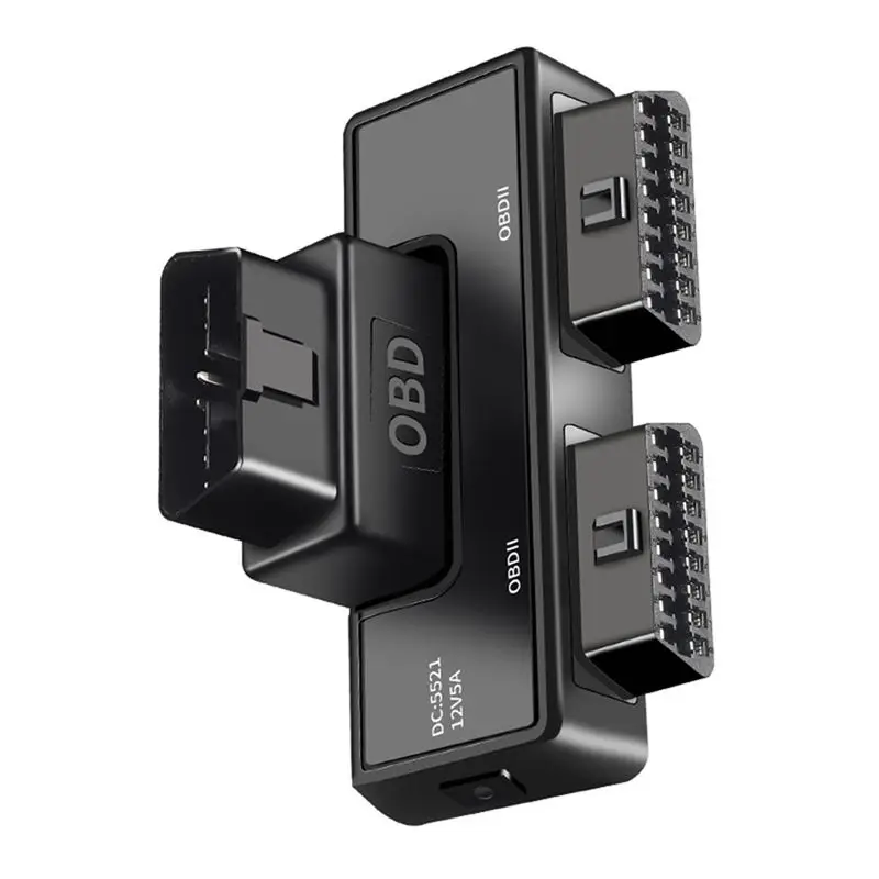 OBD2 One Divided Into Two Adaptor Wire 16 Pin 16 Core OBD Expansion Cable Connector Adapter Cable Universal Dc5521-A61E view 4